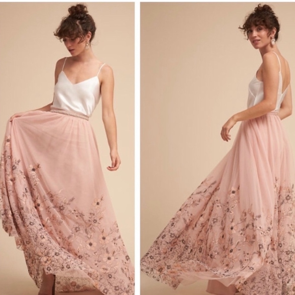BHDLN Adoria Rose Embroil Tulle Skirt
